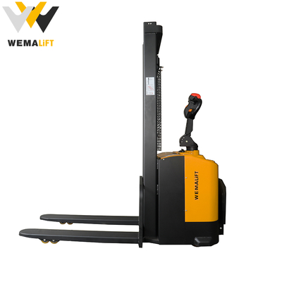 2000kg stand-on full electric power pallet stacker