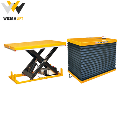 1000kg Stationary Lift Table Electric Hydraulic Electric Motor